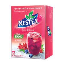 Nestea Tea With Berry Hibiscus Flavour (12 x 10g),120g - "Berry Hibiscus Nestea - Refreshing Tea in 12 Sachets!"