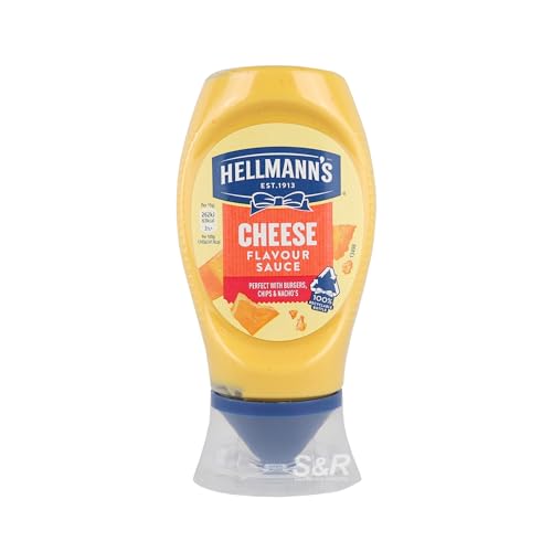 Hellmann's Cheese Flavour Sauce 235g - Creamy cheese-flavored sauce for pasta, dips, and snacks.