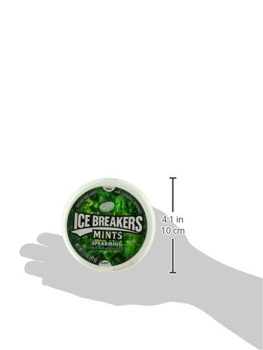 Ice Breakers Mints Ice Cubes Spearmint 1.5 oz Tin - Spearmint mints in a handy tin, 42g of sugar-free freshness.