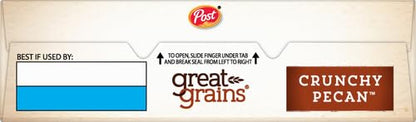 Post Great Grains Cereal, Crunchy Pecan, 453 g - Crunchy pecan breakfast bliss!