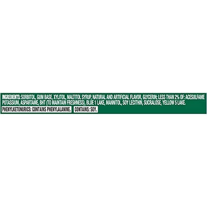 Trident Sugar Free Chewing Gum Spearmint, 14 Sticks, 26 g