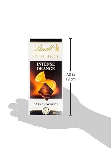 Lindt Excellence Orange Intense Dark Chocolate, 3.53 oz ℮ 100 g