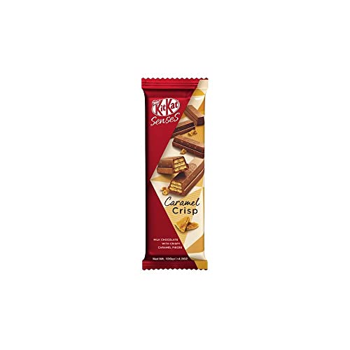 KitKat Senses Caramel Crisp Milk Chocolate 120g - Satisfy your sweet cravings with KitKat Senses Caramel Crisp Milk Chocolate, 120g.