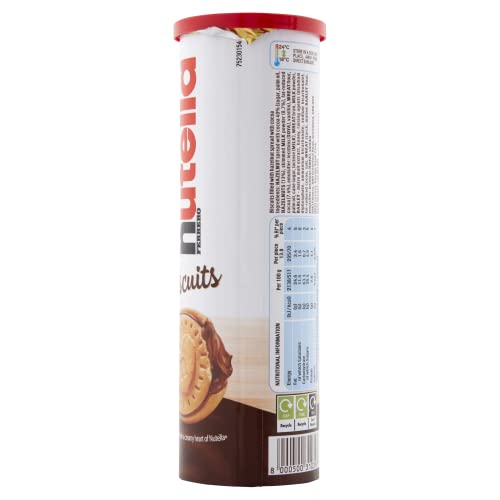 Nutella Biscuits Tube Filed Inside With Nutella Chocolate 166g - "Double the Nutella joy!"