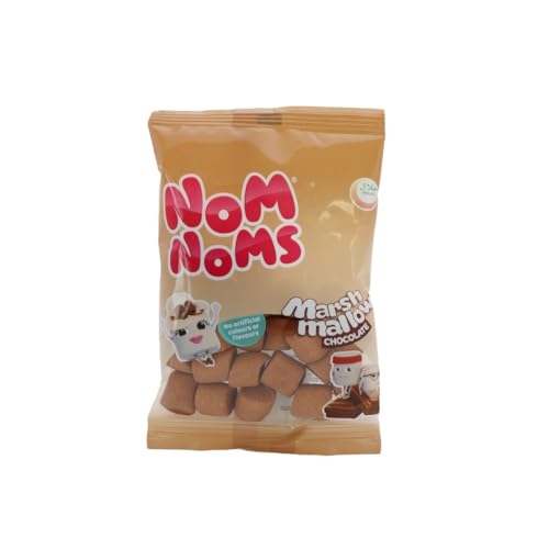 Nom Noms Chocolate Marshmallows 150gm - Gourmet Sweet Treats for Dessert Lovers - "Nom Noms Chocolate Marshmallows - 150g of Gourmet Chocolatey Heaven!"