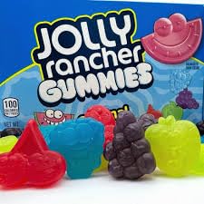 JOLLY RANCHER Gummies Original Fruit Flavored Candy Boxes, 99g - Grape, Cherry & Green Apple! - Savor the original fruit flavors of JOLLY RANCHER Gummies, 99g boxes of grape, cherry, and green apple.