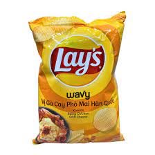 Lay's Potato Chips Korean Spicy Chicken With Cheese - "Spicy Chicken Crunch!"