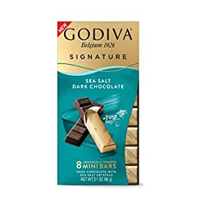 Godiva Signature Sea Salt Dark Chocolate - Experience the rich and intense flavor of Godiva dark chocolate complemented by delicate sea salt crystals