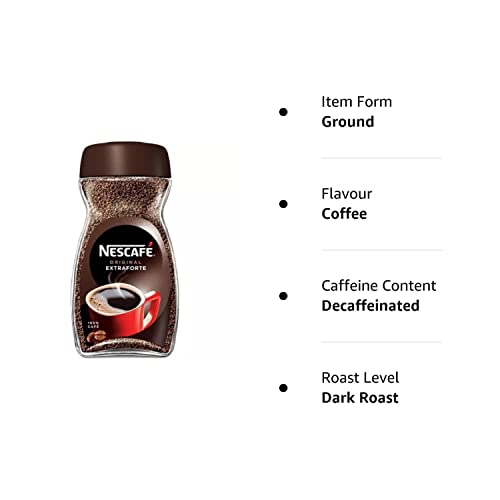 Nescafe Original Extra Forte Coffee Ground Jar 100% Cafe, 7.05 Oz ? 200 G - "Ground Extra Forte - Double the Boldness in a Jar!"