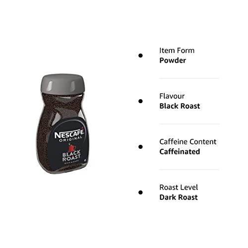 Nescafe Original Black Roast Coffee Powder, Jar - 200 Gm - "Original Black Roast - Bold Coffee in a Jar!"