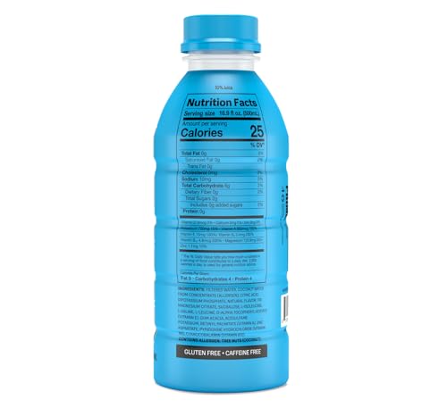 Prime Blue Raspberry Hydration Drink, 16.9 fl oz â„® 500 ml, 12 Pack - Refreshing blue raspberry hydration!