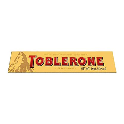 Toblerone Swiss Milk Chocolate with Honey and Almond Nougat Pouch, 360 g