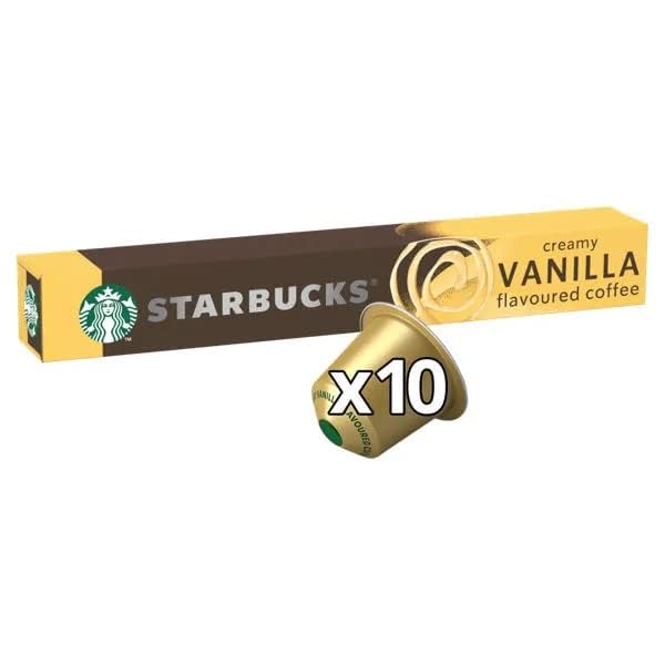 STARBUCKS By Nespresso Creamy Vanilla Flavoured Coffee Blonde 10 Pods, 51G, Capsule