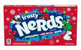 Nerds Candy Assorted Flavour, Watermelon, Wild Cherry, Punch 141g - Frosty Nerds candy!