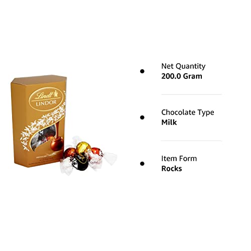 Lindt Lindor Chocolate, Assorted, (200 Grams)