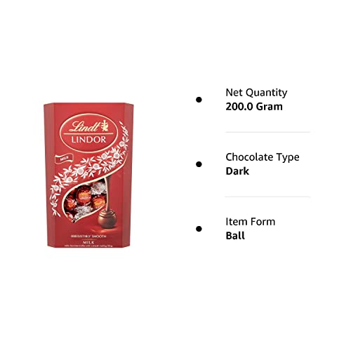 Lindt Lindor Milk Chocolate Cornet Festive Sharing Pack, 21.16 Oz / 600 G