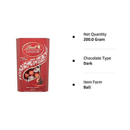 Lindt Lindor Milk Chocolate Cornet Festive Sharing Pack, 21.16 Oz / 600 G