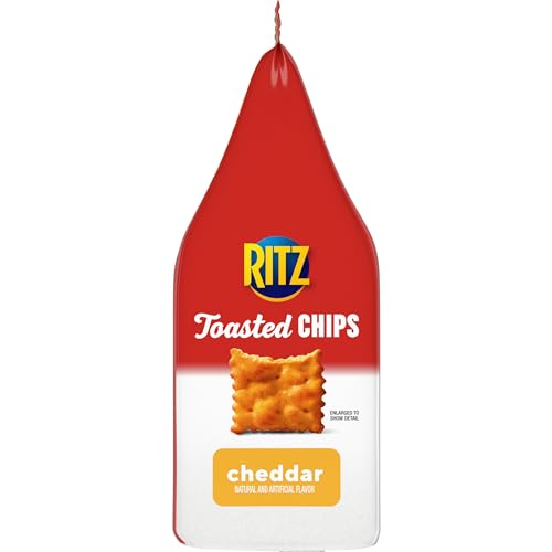 Ritz Toasted Chips Cheddar 40% Less Fat Oven Baked 229g - Cheddar Baked Goodness!