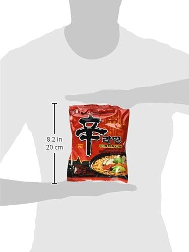 Nongshim Shin Ramyun Instant Noodles, 600g (Pack of 5) - "Nongshim Shin Ramyun - 5 Pack, 600g Total of Spicy Noodle Fun!"