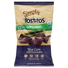 Tostitos Organic Blue Corn Tortilla Chips with Sea Salt 255g