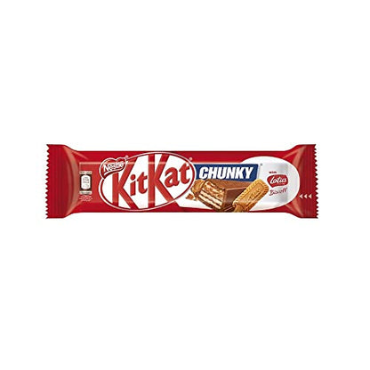 Kit Kat Chocolate Lotus Bar 41.5g - Treat yourself to the unique flavor of Kit Kat Chocolate Lotus Bar, 41.5g.