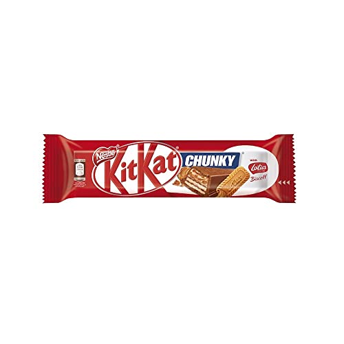 Kit Kat Chocolate Lotus Bar 41.5g - Treat yourself to the unique flavor of Kit Kat Chocolate Lotus Bar, 41.5g.