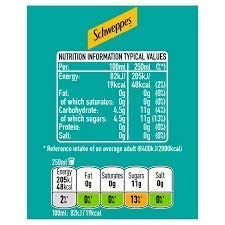 Schweppes Bitter Lemon Cans 320ml, Pack of 6 Cans (Imported)