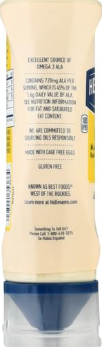 Hellmann's Real Mayonnaise, 340 g, White & Blue - Traditional real mayonnaise in a white and blue jar.