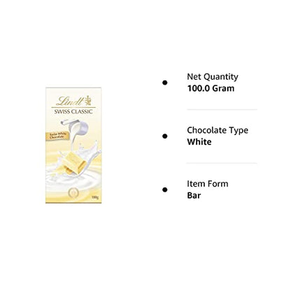 Lindt Swiss White Chocolate, 100 g