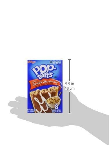 Pop Tarts Frosted Chocolate Chip Cookie Dough Pack of 2 Pouch, 2 x 400 g - "Cookie dough delight!"