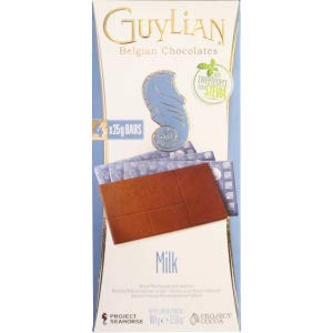 Guylian Milk Sugar Free (with Sweetener from Stevia) Chocolate Bar, 100g - Enjoy creamy milk chocolate without the sugar.