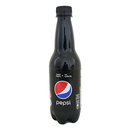 Pepsi Black No Calorie Bold Taste 400ml Soft Drink (Pack Of 12) - "Bold no-calorie refreshment!"