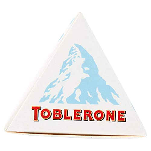 Toblerone of Switzerland White Chocolate with Honey and Almond Nougat - 10 Pack, 10 X 100 g