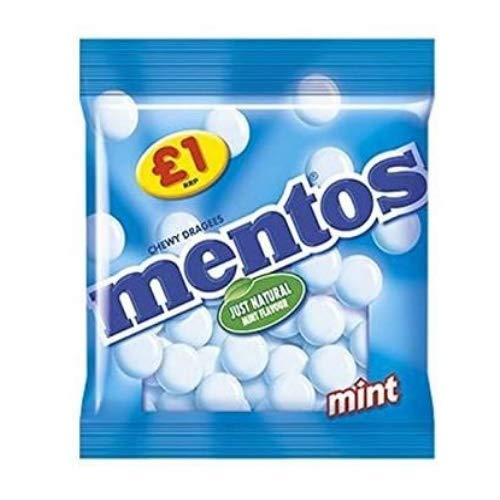 Mentos Chewy Dragees Mint, 135 g - "Mint Chewy Mentos!"