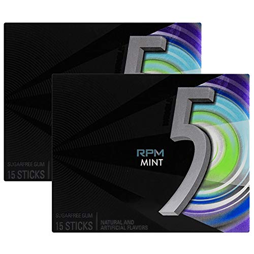 React 5 15 Sticks Mint Sugarfree Gum - 2 Pack, 2 x 40.5 g - Minty Freshness!