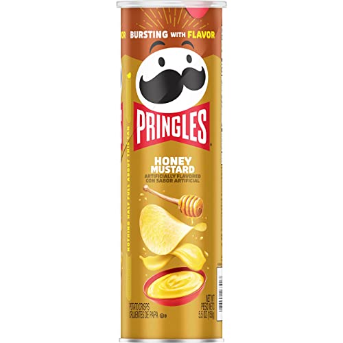 Pringles Potato Crisps, Honey Mustard - 165g - Honey mustard flavored Pringles!