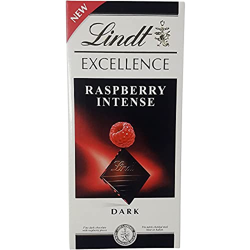 Lindt Excellence Raspberry Intense Dark Chocolate, 100 g