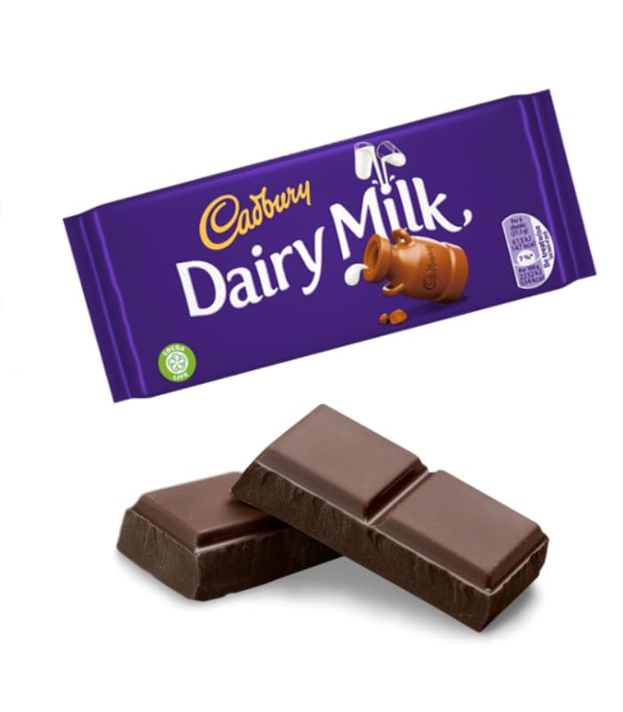 Cadbury Dairy Milk Chocolate Bar 180g - Silky smooth milk chocolate for irresistible moments of indulgence