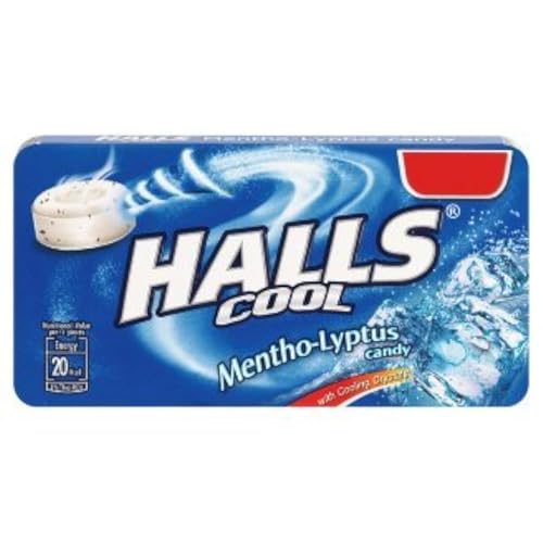 HALLS Mentho - Lyptus Candy, Menthol, 22 g - Classic menthol candy for soothing relief.