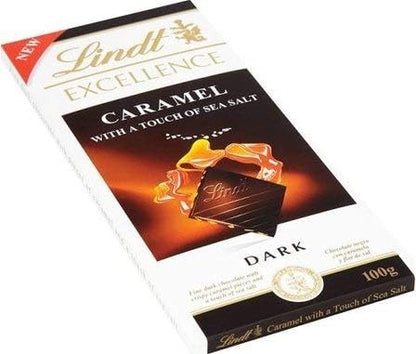 Lindt Excellence Bar Dark Caramel and Sea 100g