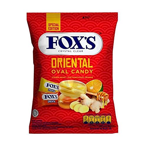 Fox's Oriental Oval Candy Ginger Honey and Pontianak Orange, 125g - Ginger honey and orange candy!