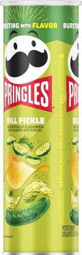 Pringles Screamin' Dill Pickle Potato Crisps, 158 Grams - Screamin' dill pickle Pringles!