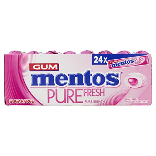 Mentos Sugarfree Pure Fresh, Bubble Fresh, 24 x 15.5 g - "Bubble Freshness!"