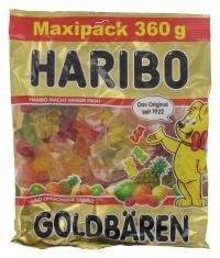 Haribo Gold-bears Maxipack 360g Gold-Ba - Large pack of classic gold-bear gummies.