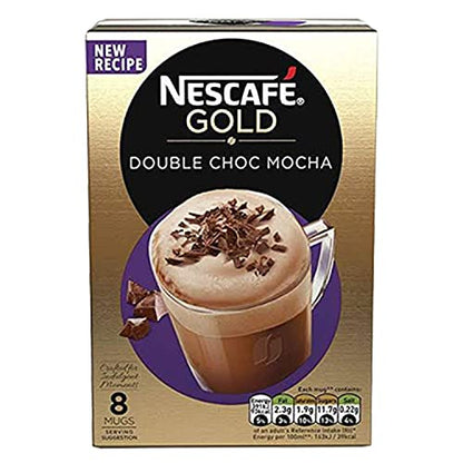 Nescafe Gold Double Choc Mocha Coffee Premix, 6.49 oz / 184 g, 2 Pack - "Double Choc Mocha Magic - Two Packs of Chocolatey Goodness!"