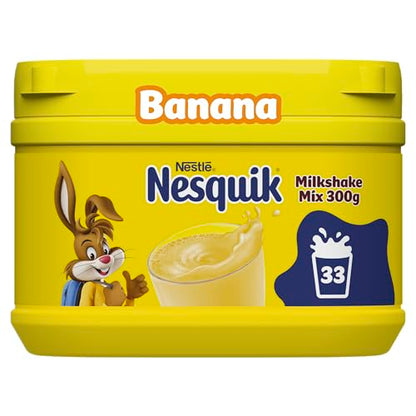 Nestle Nesquik Banana Flavour Milkshake Mix, 300 g - "Nesquik Banana - 300g of Banana Flavored Milkshake Mix!"