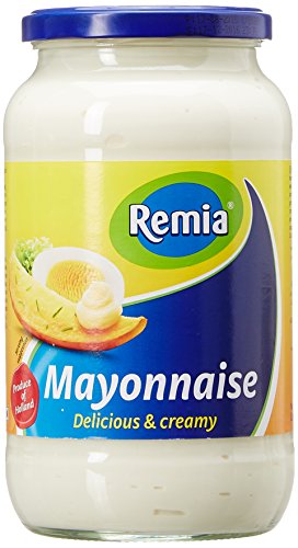 Remia Mayonnaise, 1000Ml/964Ge, White, Yellow & Blue, Small - Large Mayo Delight!