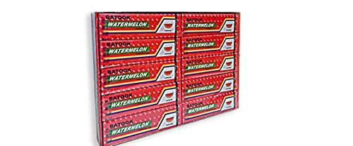 Batook Watermelon 20 X 12g - Pack of 1 - Refreshing watermelon chews