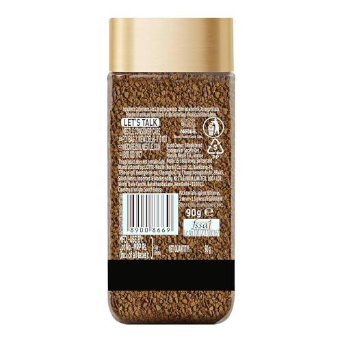 NESCAFE Gold Rich and Smooth Instant Coffee Powder, 90g Jar - "Gold Rich & Smooth - Instant Coffee in a Jar!"