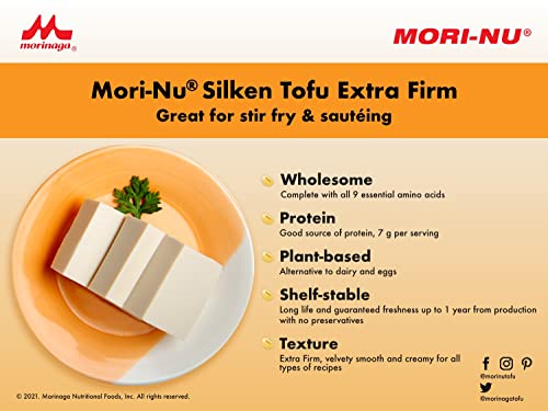 Mori-Nu Silken Tofu, Extra Firm, 349G - "Silken Tofu Delight!"